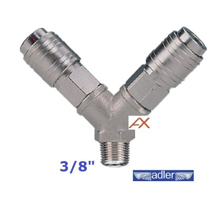 Rozdeľovač typu Y 3/8" vonkajší závit ADLER