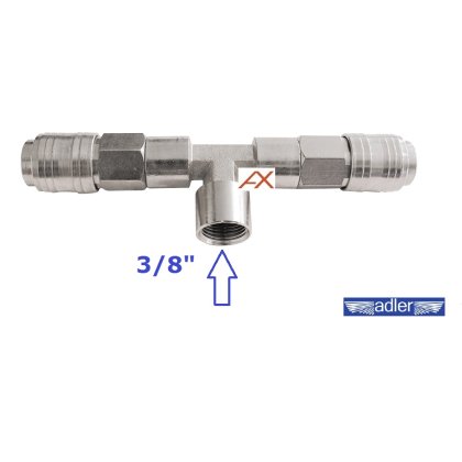 Rozdeľovač typu T 3/8" vnútorný závit ADLER