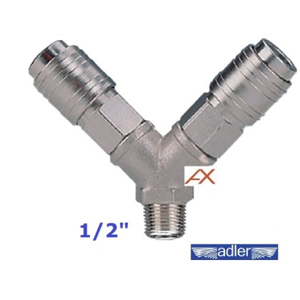 Rozdeľovač typu Y 1/2" vonkajší závit ADLER