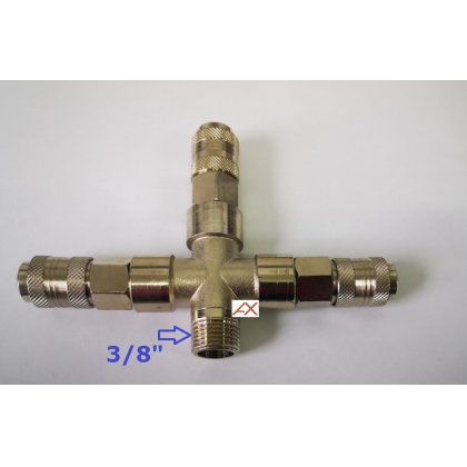 Rozdeľovač  typu T  3/8" vonkajší závit ADLER