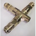 Rozdeľovač  typu T  1/2" vonkajší závit ADLER