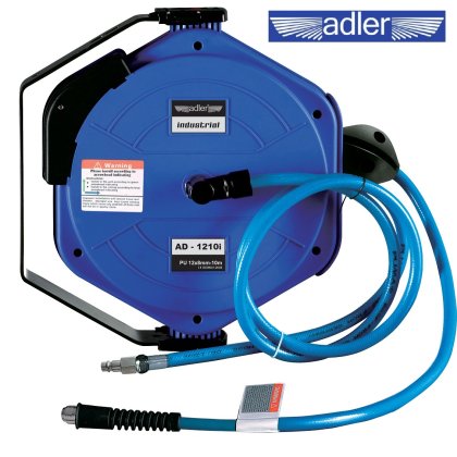 Automatický bubnový navíjač hadice na vzduch  12m ADLER Industrial
