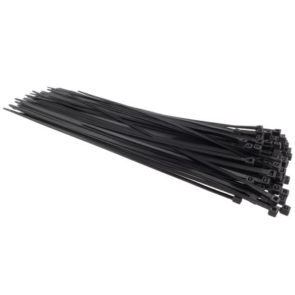Viazacie sťahovacie pásky 3,6 x 300 mm 100 ks čierne 