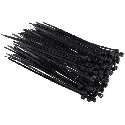 Viazacie sťahovacie pásky 2,5 x 120 mm 100 ks čierne