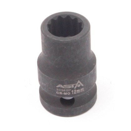 Nadstavec 1/2" 12-hranný rázový 12mm CrMo L38mm ASTA