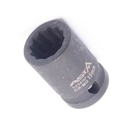Nadstavec 1/2" 12-hranný rázový 15mm CrMo L38mm ASTA