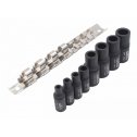 Nadstavce 1/2"-3/8" na držanie závitníkov s magnetom 8ks