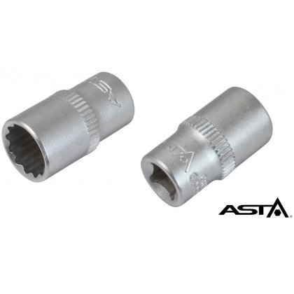Nadstavec 1/4" 12-hranný 6 mm CrV L25mm ASTA