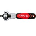 Račňa 1/4" KOMBI 2 v 1  na bity a nadstavce s otočnou hlavicou  YATO