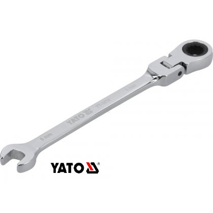 Račňový očko vidlicový kľúč kĺbový 8 mm YATO
