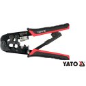 Lisovacie kliešte na telefónne a sieťové konektory RJ11, RJ12, RJ45  190 mm  YATO