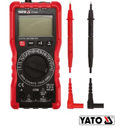 Digitálny multifunkčný merač elektrických veličín - multimeter YATO