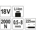 Akumulátorová pištoľ na silikóny a tmely 18V Li-Ion (bez akumulátoru)  YATO
